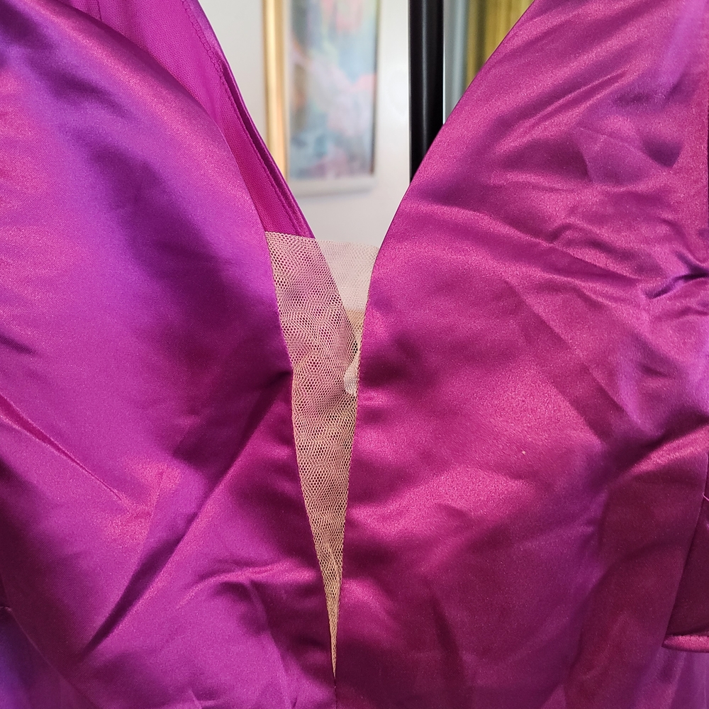NWOT Faereisty 5XL Purple Evening Gown Zipper Back Size 5XL - Picture 2 of 5